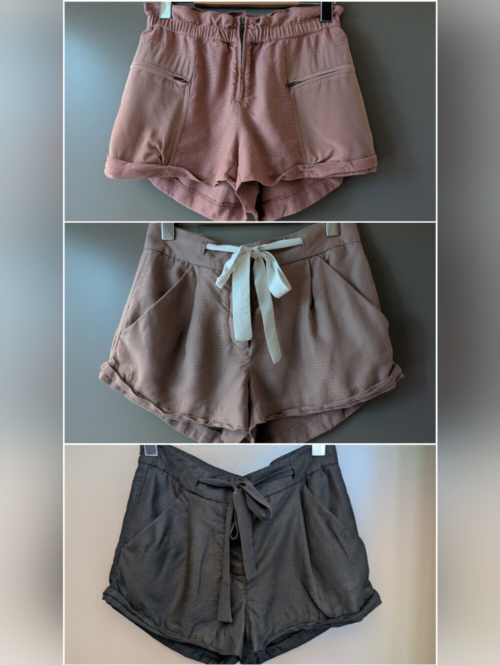 LOT OF 3 Aritzia Wilfred Shorts Size 0 Bundle